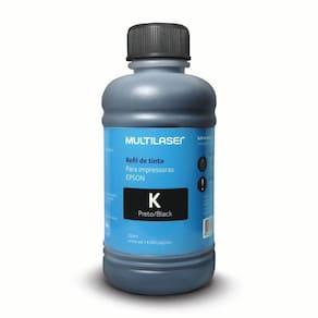 Refil de tinta para impressoras EPSON 250ml Preto - RF013