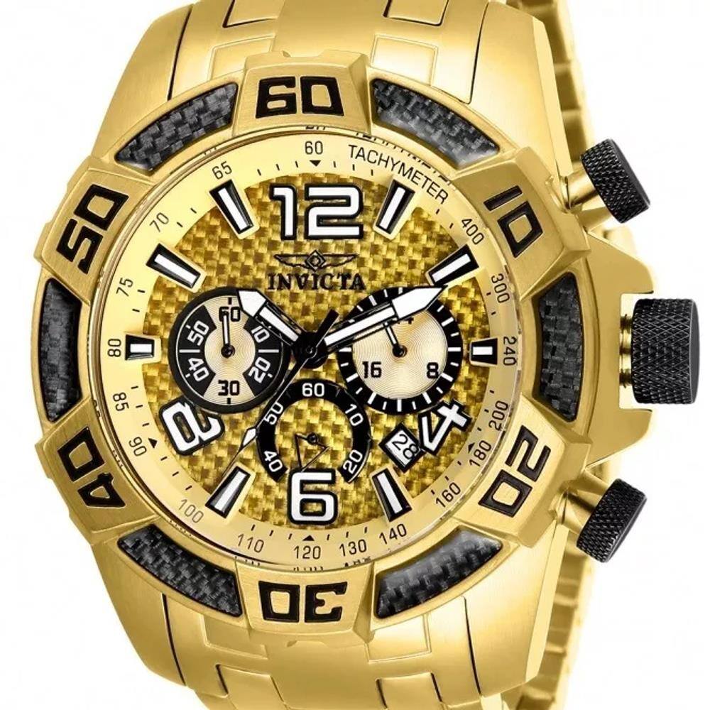 RELÓGIO INVICTA BOLT MODELO 21360 DOURADO / PRETO | LUCKSTORE