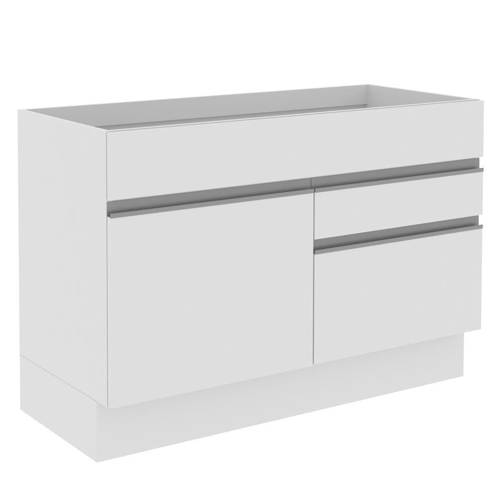 Balcão Gabinete de Pia Madesa Glamy 1 Porta e 2 Gavetas