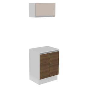 Kit 60 Madesa Smart 2 Portas e 1 Suspensa com tampo