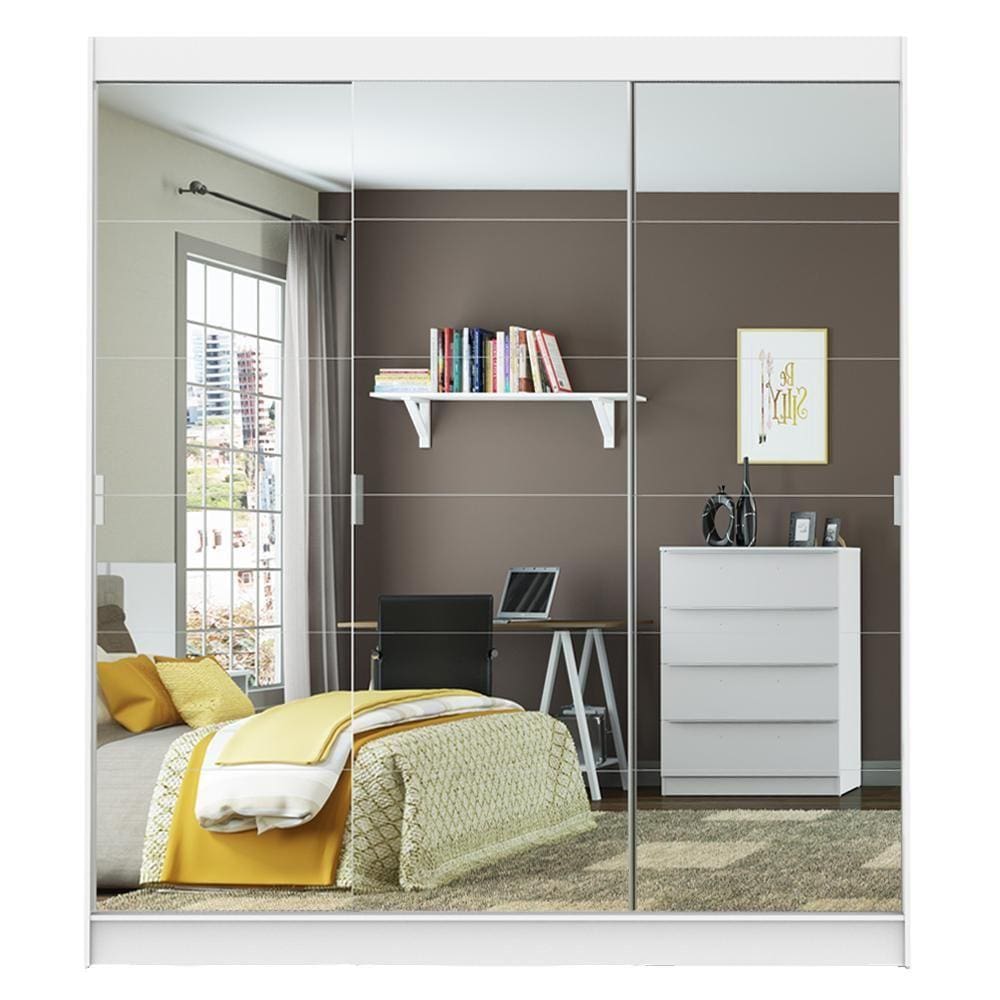 Guarda-Roupa Casal Madesa Veneza 3 Portas de Correr | Casas Bahia