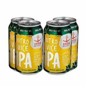 Pack 4 cervejas Imigração Nitro Juice Ipa 350ml lata