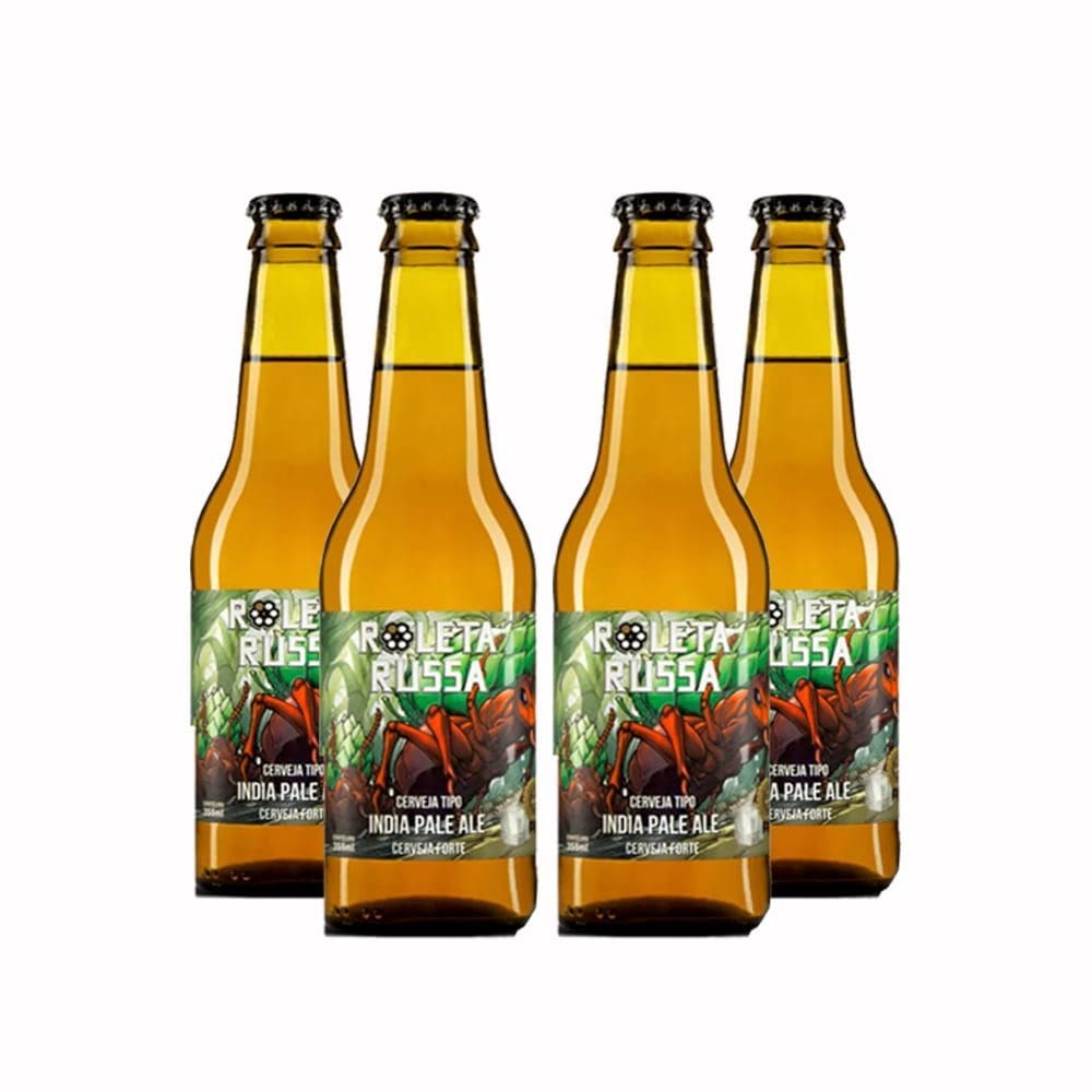 Pack 4 cervejas Roleta Russa Ipa 355ml