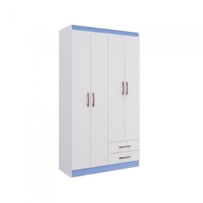 Guarda-Roupa Solteiro Flex - Treviso 4 Portas 2 Gavetas