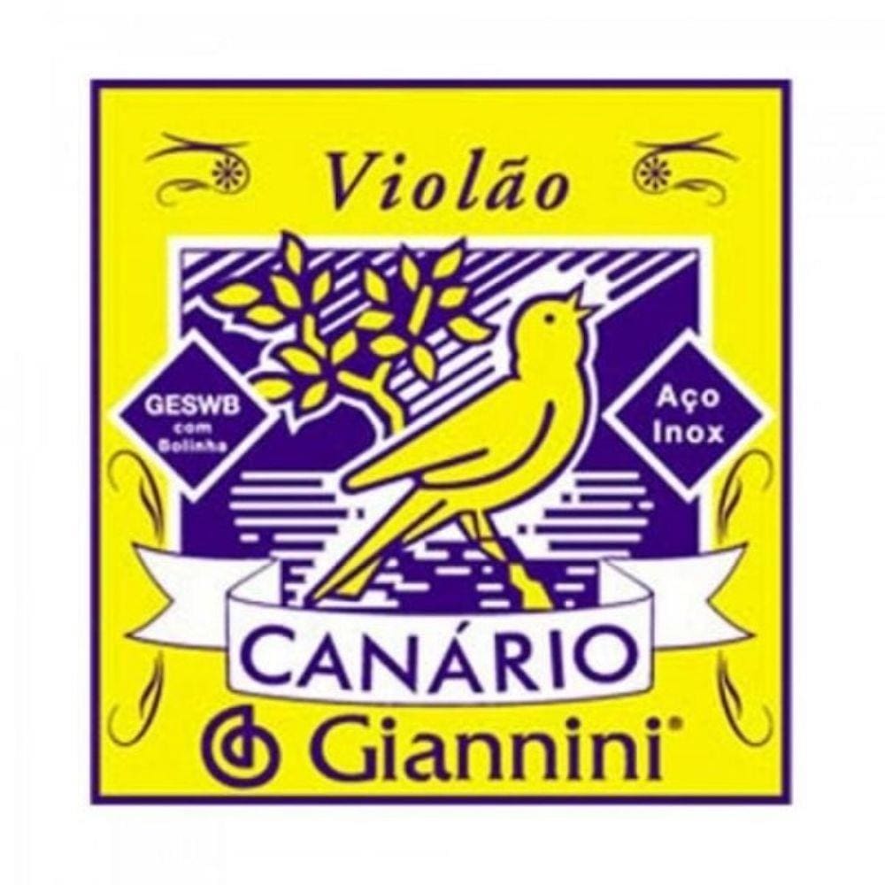 Corda De Aço Canário GESWB1 Para Violão Com Bolinha 1 Corda