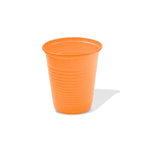 Copo de Plástico Descartável 200ml Laranja c/ 50un Trik Trik
