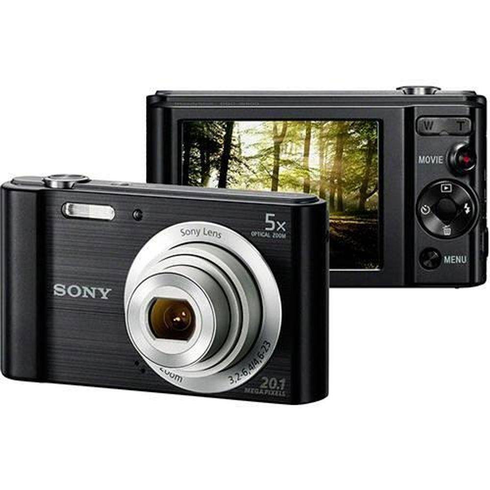 Camera digital sony w800 20 1mp 5x zoom optico foto panoramica videos