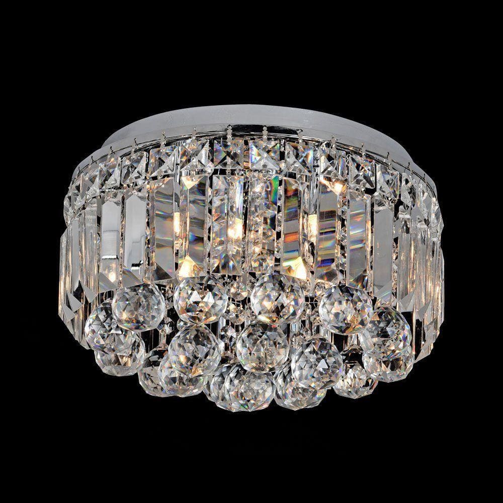 Plafon Lustre Cristal Redondo 30cm 4xG9 Halopin 113