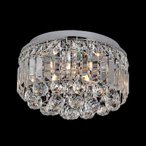 Plafon Lustre Cristal Redondo 30cm 4xG9 Halopin 113