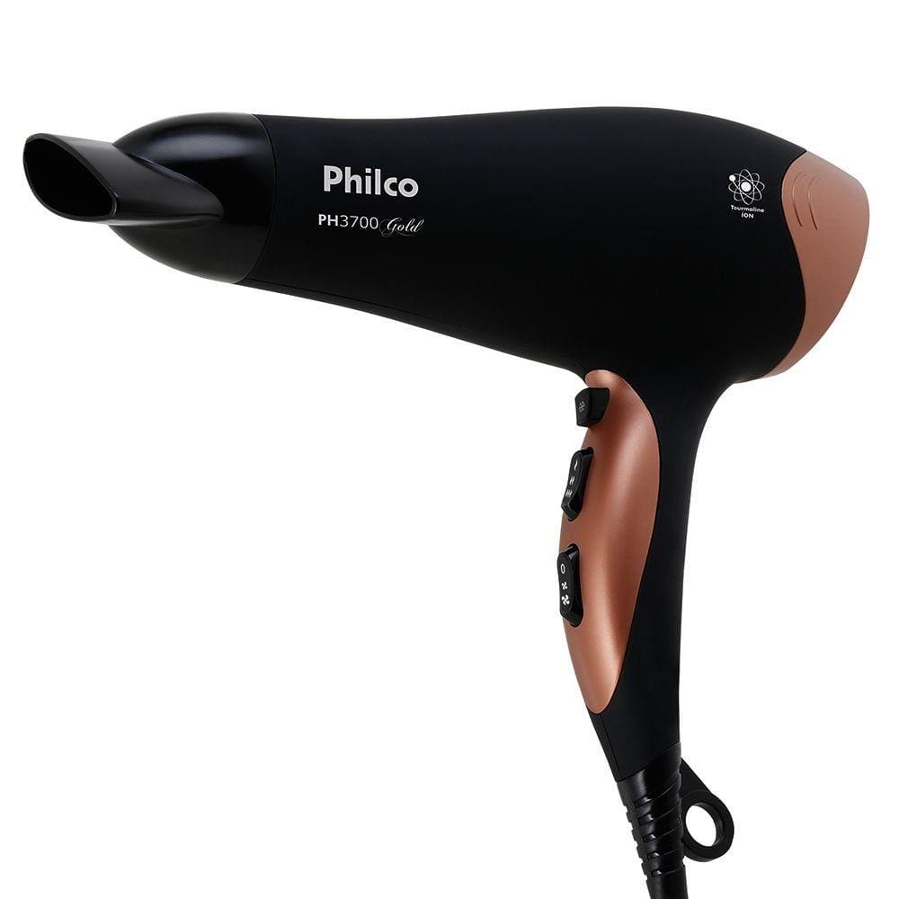 Secador De Cabelo Philco Shine 2000w Profissional Salão Motor Ac Tourmaline  Ions Difusor Cachos Relogio Led Touch no Shoptime