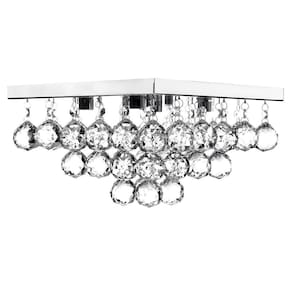 Lustre De Cristal Legitimo Classic Square 30x30 Perfeito