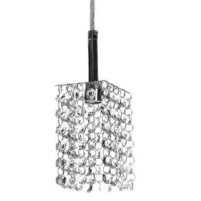 Lustre Pendente Quadrado Clearcast Cristal Legitimo Maravilhoso