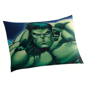 Fronha infantil avengers avulsa 50X70 cm lepper verde