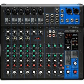 Mesa de Som MG12XUK YAMAHA amplificador áudio estúdio shows