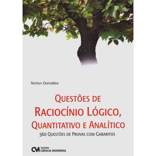 Livro - Questões de Raciocínio Lógico, Quantitativo | Casas Bahia