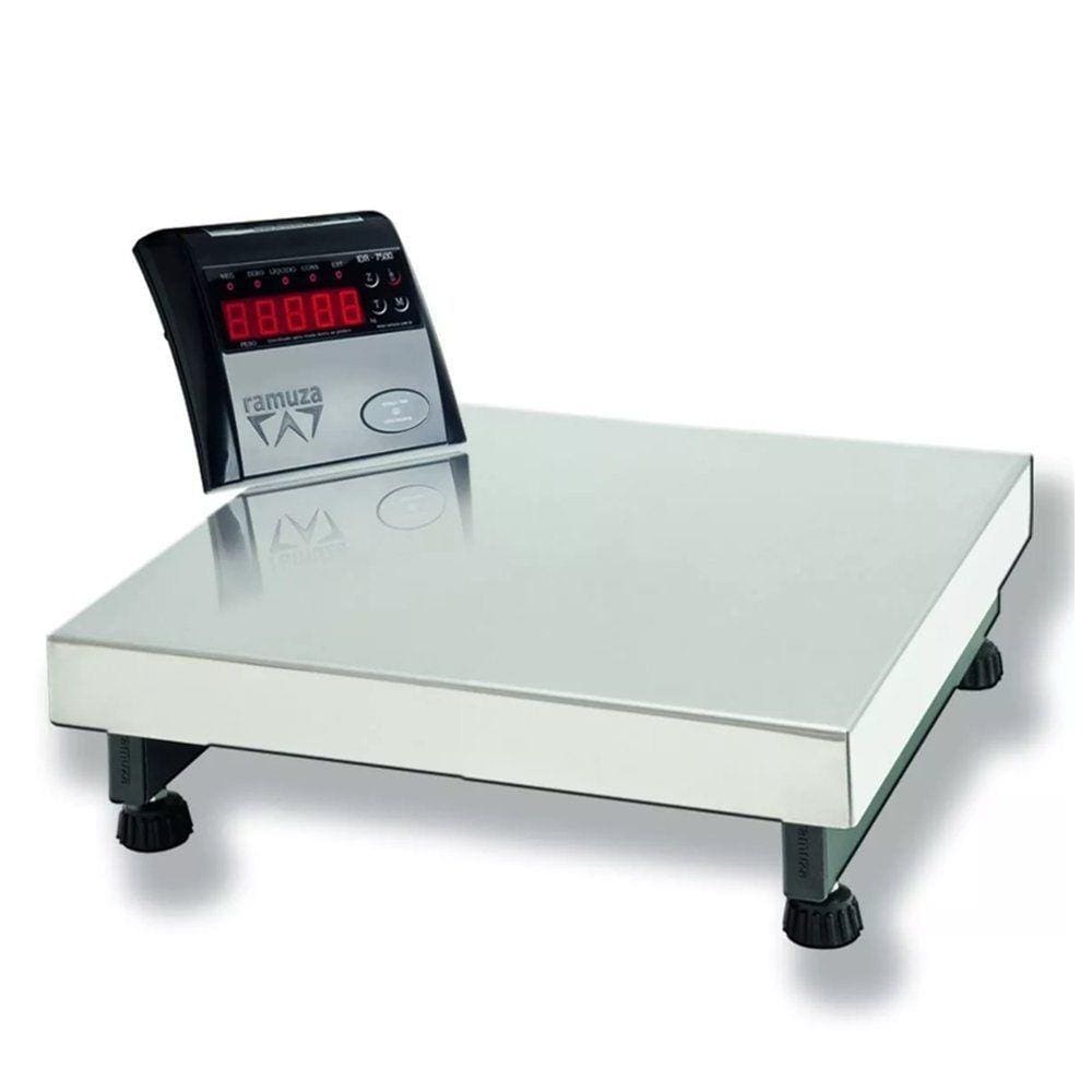 Balança Plataforma Digital Inox 40 x 50 150kg Idr Abs Ramuza