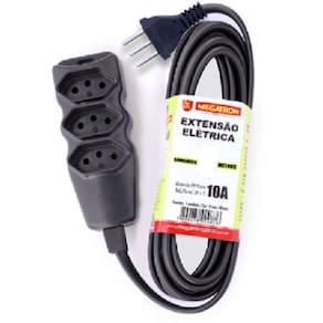 Extensão Elétrica 3 tomadas 3 metros 10A 2P