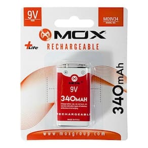 Bateria Recarregável MOX de 340mAh 9V
