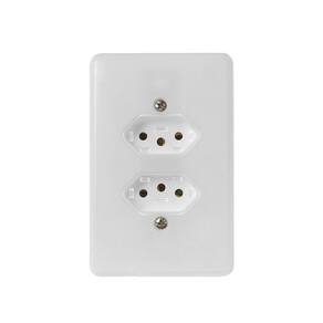 Tomada Fixa de Emb Bipolar 2 Tomadas 2P + T 20A 250V Ilumi