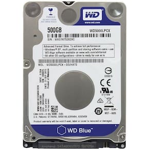 Hd Wd Sata 2,5 para Notebook Blue 500Gb 5400Rpm- WD5000LPCX