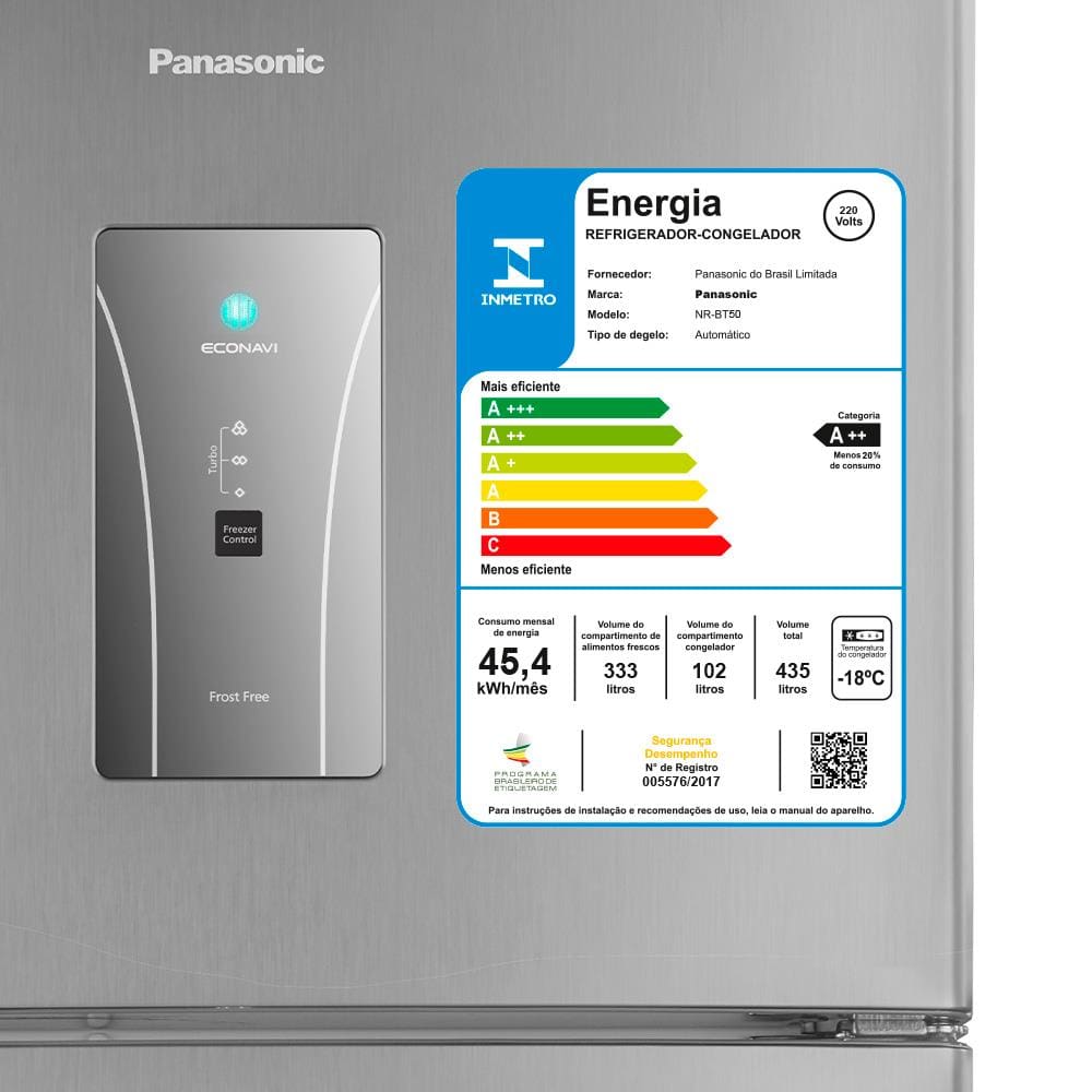 Geladeira Panasonic NR BT50BD3XA Frost Free | Casas Bahia