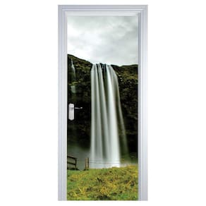Adesivo Decorativo de Porta - Cachoeira 5