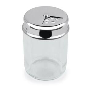Pote Para Temperos Duas Aberturas Aço Inox Queijo Multiuso