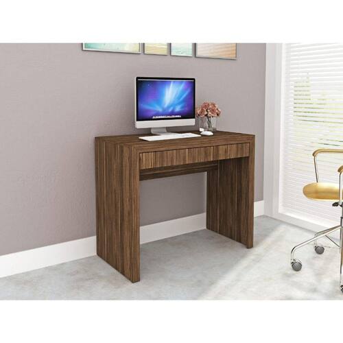 Menor preço em Mesa para Escritório 1 Gaveta ME4107 Tecno Mobili Nogal
