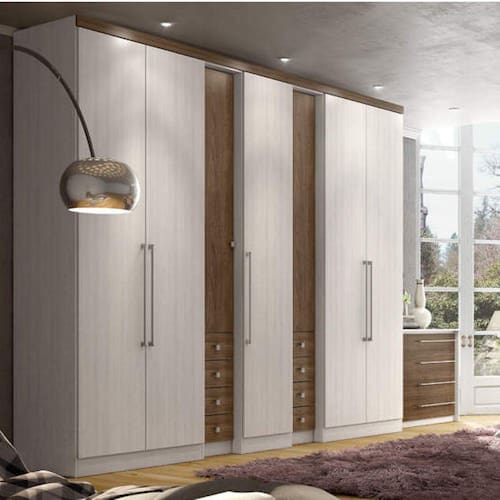 Menor preço em Guarda Roupa Casal 7 Portas 8 Gavetas Absolut Plus THB Móveis Teka Sensitive/Carvalho Sensitive