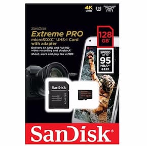 Cartão Micro Sd 128gb Extreme Pro Speed 95mb/s