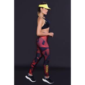 Calça Legging Feminina com Estampada Sublimada Red