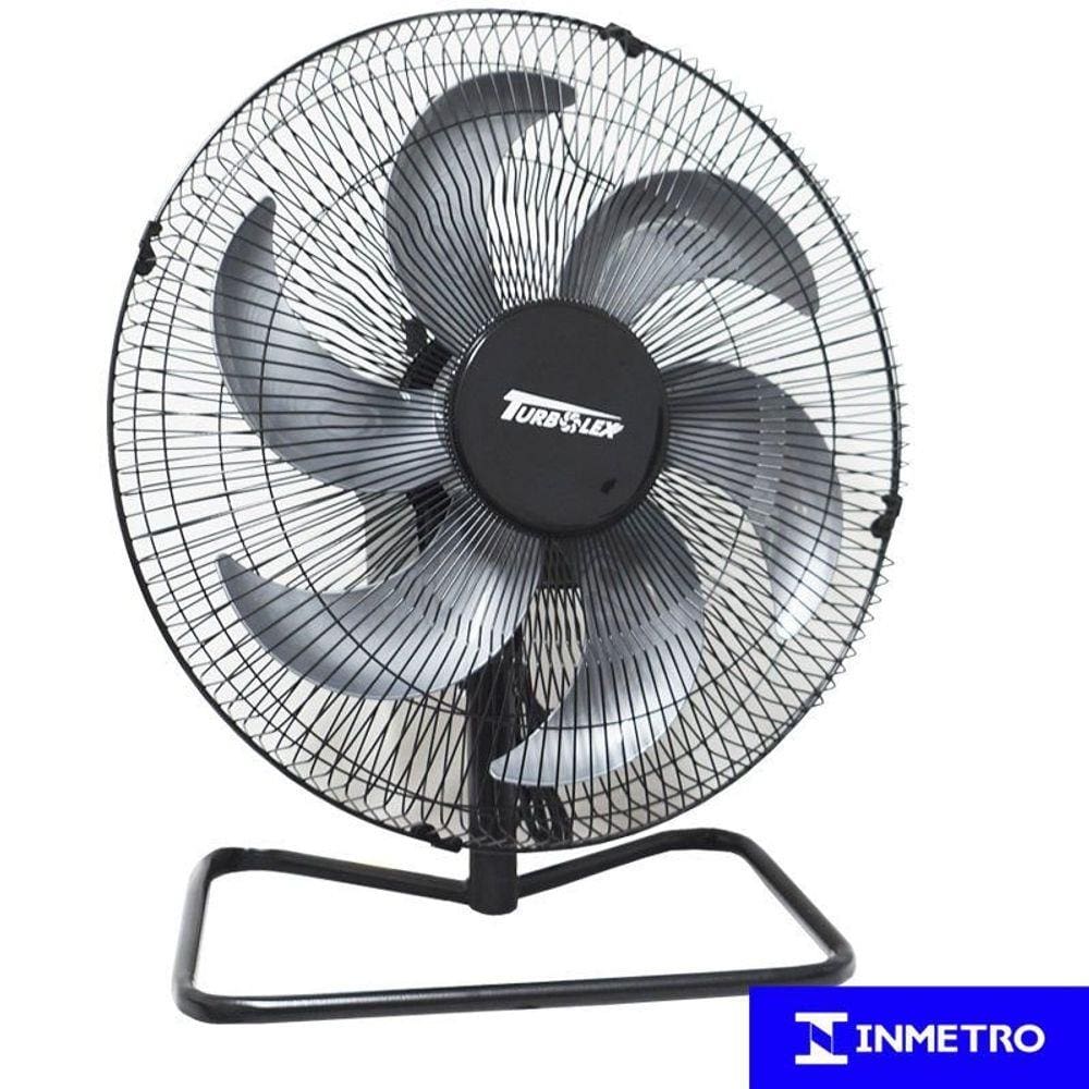 Ventilador Mesa Chão 50cm 200W Industrial Turbo Turbão 6 Pás Vitalex OM50FP220 Preto