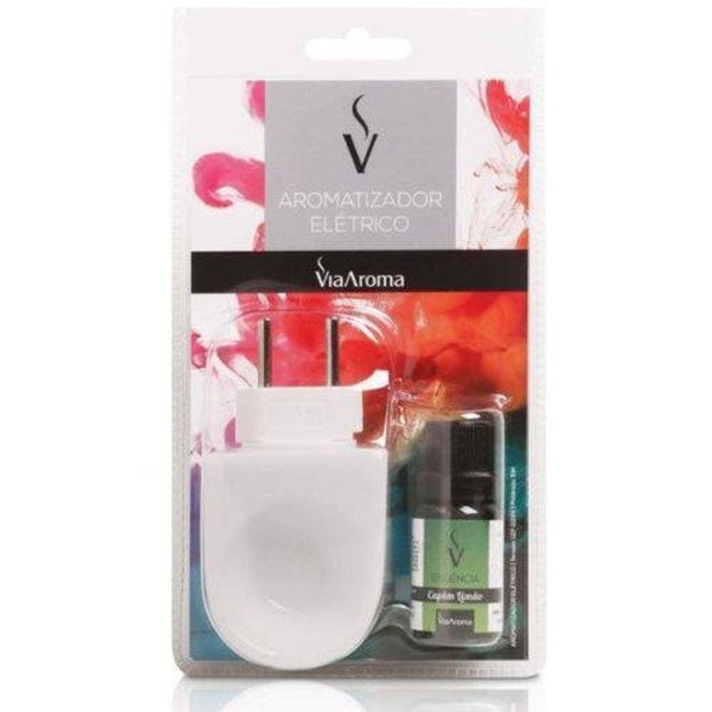 Kit Aromatizador Elétrico Bivolt com 01 Essência Capim Limão
