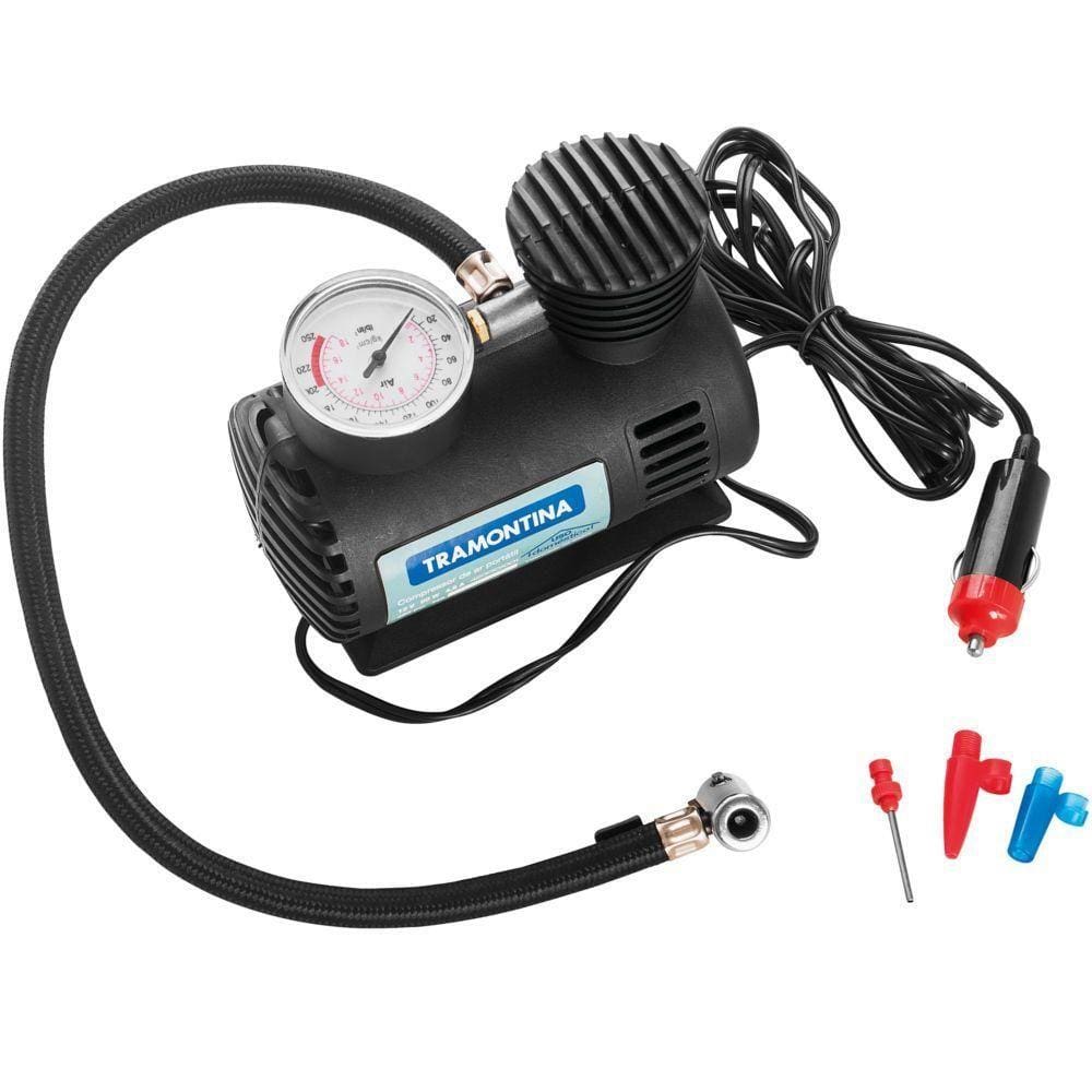 Compressor de Ar Tramontina 42330001 Portátil para Carro 12V 50W