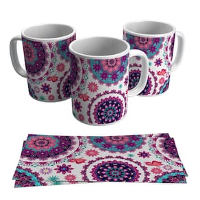 Caneca Mandala Indiana Colorida Arte Moderna Presente