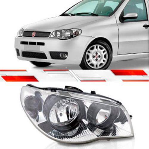 Farol LD Palio Tuning 2005 Até 2014 Duplo Máscara Metalizado Canhão Negro com Lâmpada Menor preço em Farol LD Palio Tuning 2005 Até 2014 Duplo Máscara Metalizado Canhão Negro com Lâmpada