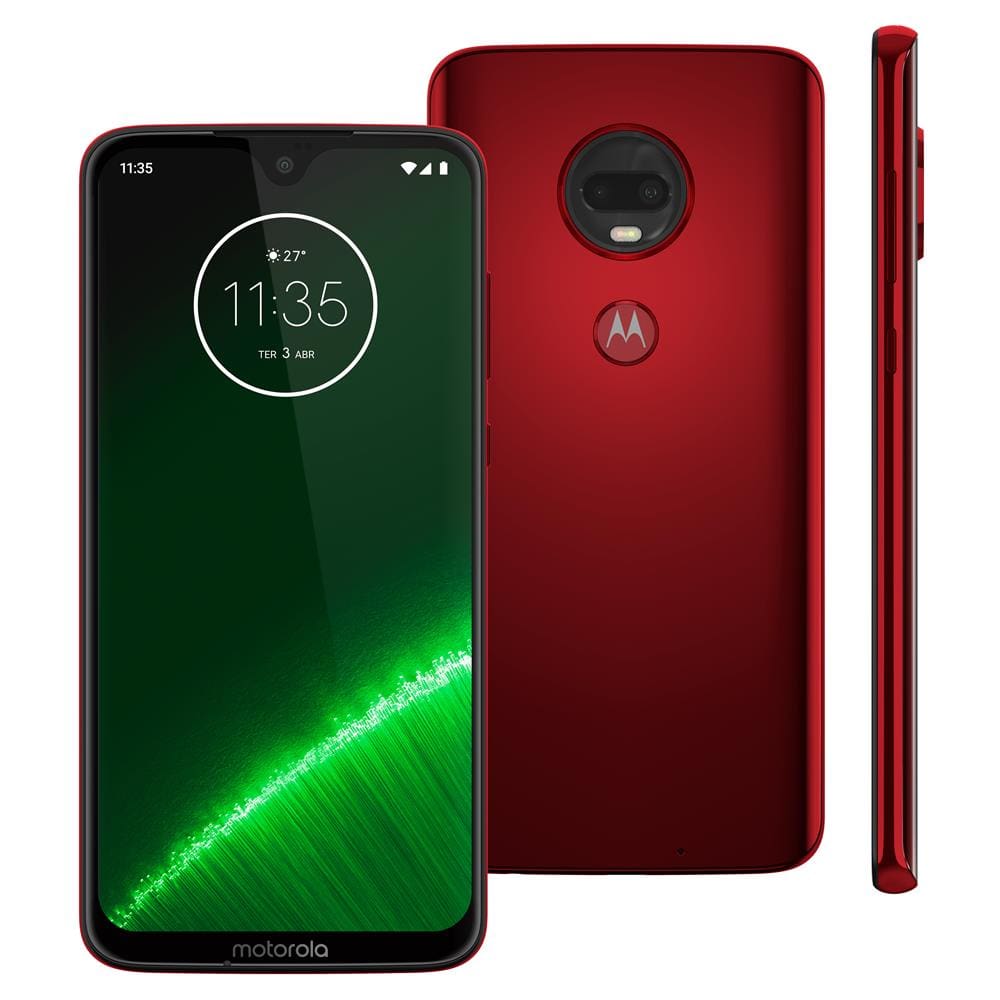 Smartphone Motorola Moto G7 Plus Rubi XT1965 64GB, Tela de 6,24\