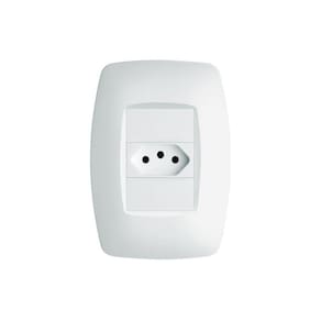 Tomada Fame Elegance 2P+T 20A com Placa 4x2 Branca
