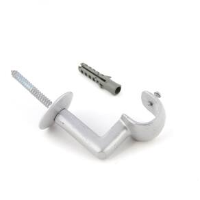 Suporte De teto para Varao de Cortina 28mm Aço Escovado SL078-38 Wiler-K