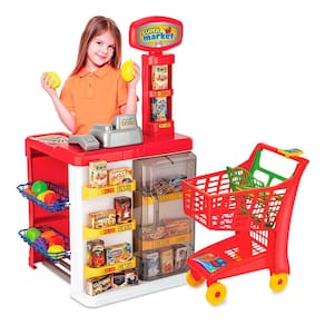 Super Market Com Carrinho Magic Toys