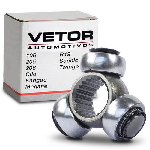 Menor preço em Trizeta Do Semi Eixo Clio Kangoo Megane Scenic Twingo Peugeot 205 206 Junta Tripoide Vetor VT9020