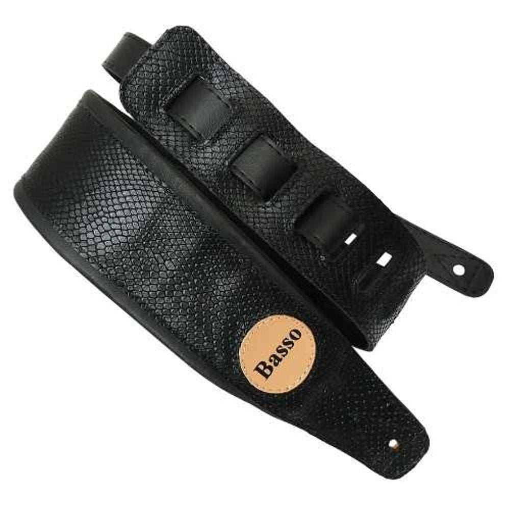 Correia Para Violão, Guitarra E Baixo Cla Cobra Preto