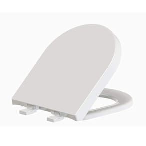 Assento Sanitário em Resina Termofixa para as Louças Carrara Link Vesuvio Soft Close Tupan Branco
