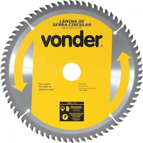 Lâmina de serra circular com dentes de metal duro/vídea 300 mm x 30 mm 60 dentes Vonder