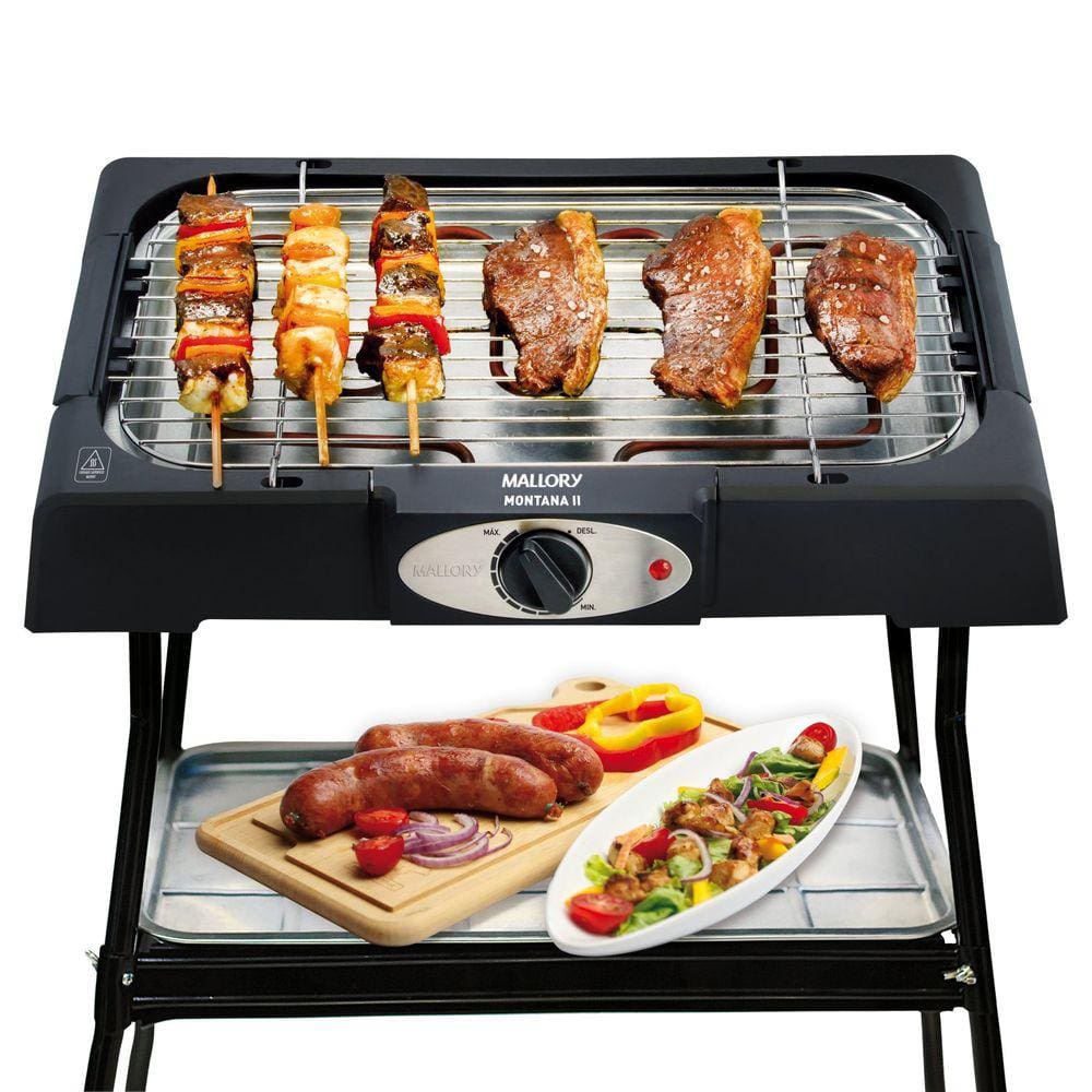 Churrasqueira Elétrica Grill Montana II 220V Mallory Preto