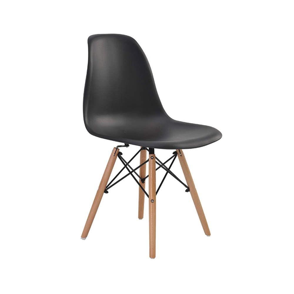 Cadeira Polipropileno Retrô Eiffel Rivatti Preto