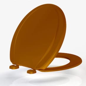 Assento Sanitário Oval em Polipropileno Plus Universal Tupan Marrom