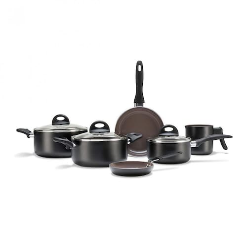 Conjunto Panelas 6 Peças Ceramic Life Smart Plus Brinox Preto Menor preço em Conjunto Panelas 6 Peças Ceramic Life Smart Plus Brinox Preto