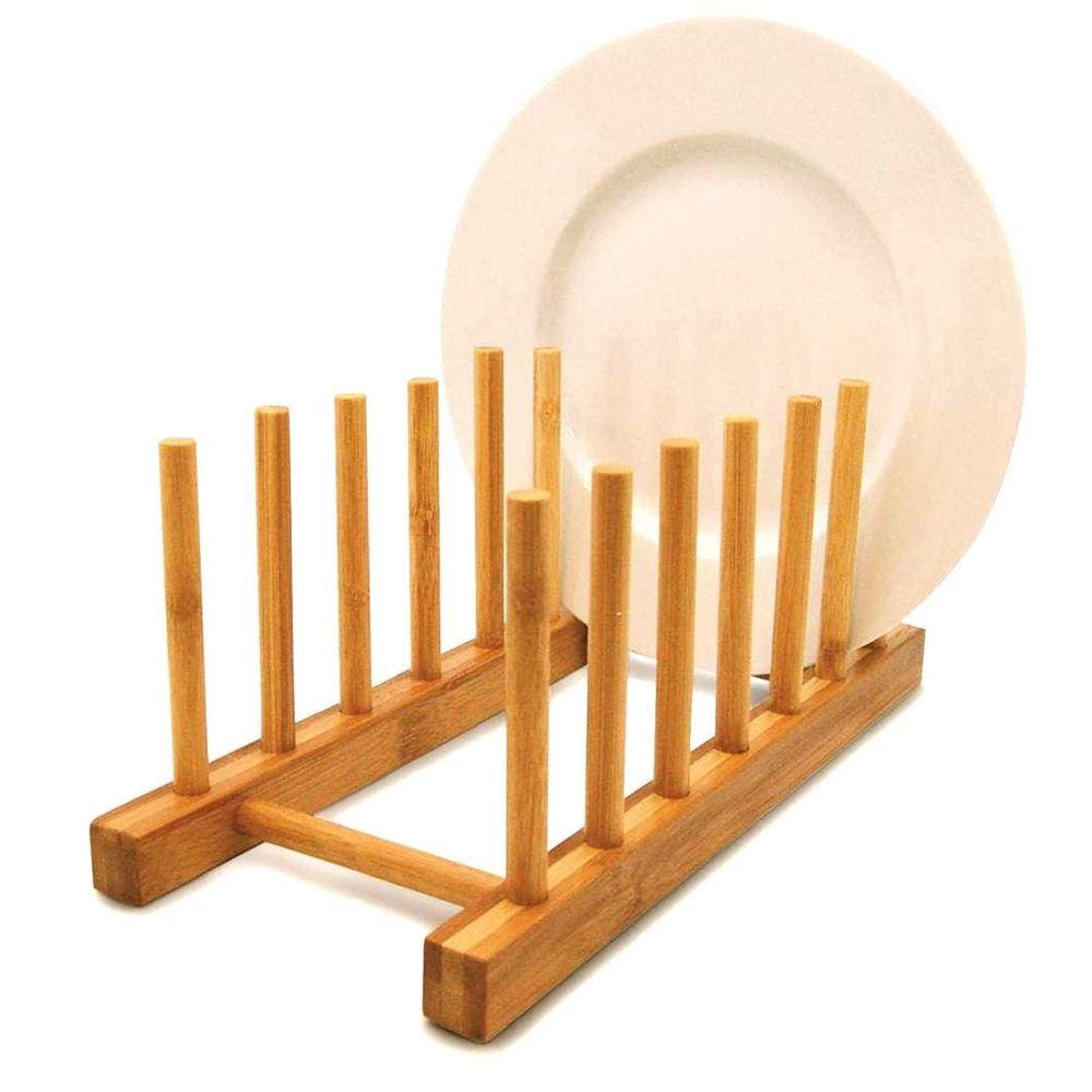 Display P/ 6 Pratos Em Bambu Tyft Yoi