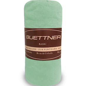 Lençol Avulso Casal Basic Rolinho Malha Buettner Verde Alecrim